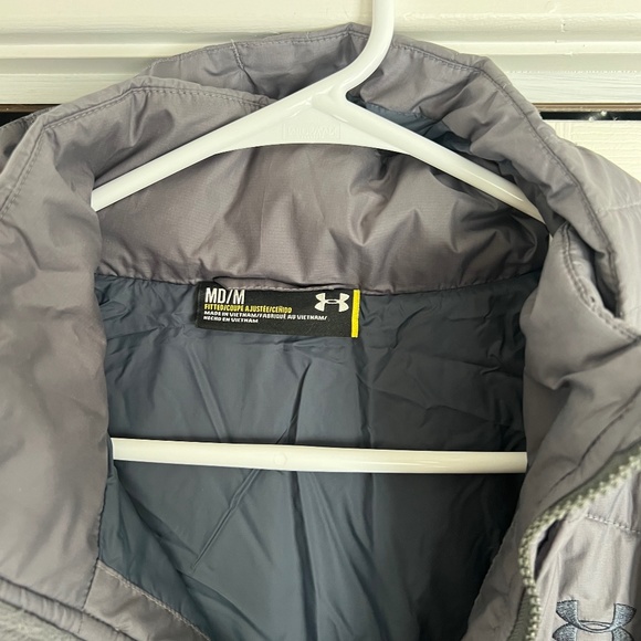 UNDER ARMOUR Women's Gray ColdGear Hooded Jacket ~ Ladies Size Medium - Picture 8 of 9